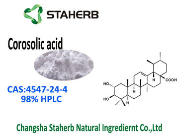 Κίνα Triterpenoid σύνθετο όξινο 98% φύλλων Banaba HPLC αποσπασμάτων CAS 4547-24-4 Corosolic προμηθευτής